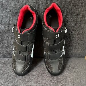 Peloton Black and White Cycling Footwear